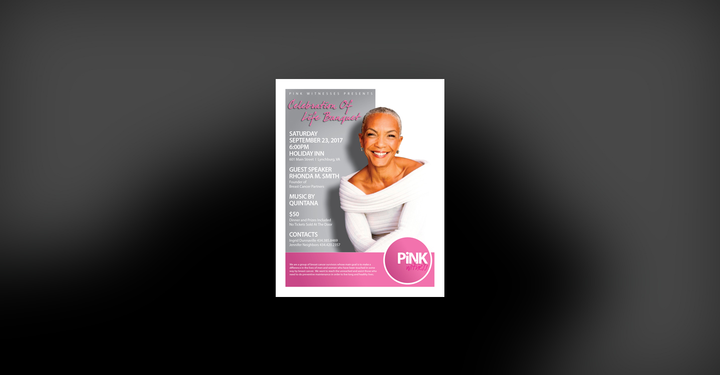 Webb Graphics Pink Flyer